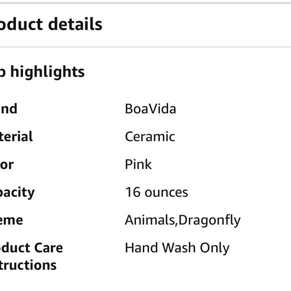 Breast Cancer Site Awareness official Pink Mug with Purple Dragonfly Design 16oz - Picture 7 of 9